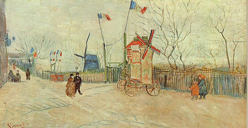 Vincent Van Gogh Street Scene in Montmartre China oil painting art
